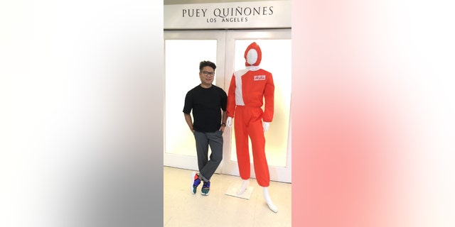 The uniforms were designed as part of a collaboration with Filipino fashion designer Puey Quiñones.
