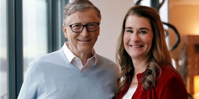 Bill and Melinda Gates are seen above.