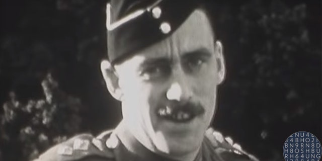 The hidden wartime footage was discovered in its original canister.