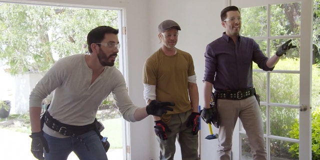 Brad Pitt made his HGTV debut on 'Celebrity IOU' on HGTV on Monday.