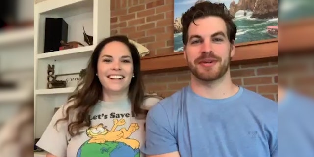 Kenna and Travis Grenier had planned for a guest list of over 200 people. Over 300 people decided to join their Facebook live.