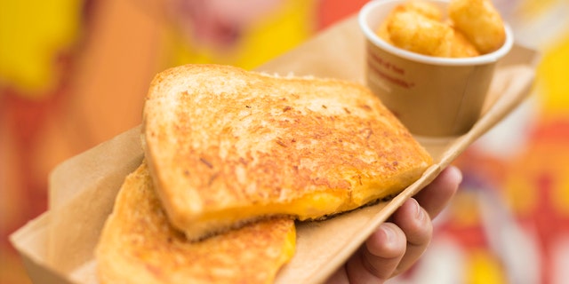 To replicate the crispy and gooey three-cheese sandwich, you’ll need a pan, and a bit of space to make all of the spreads that go into this family-favorite.