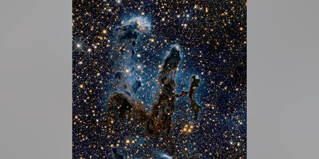 The Eagle Nebula is seen above.