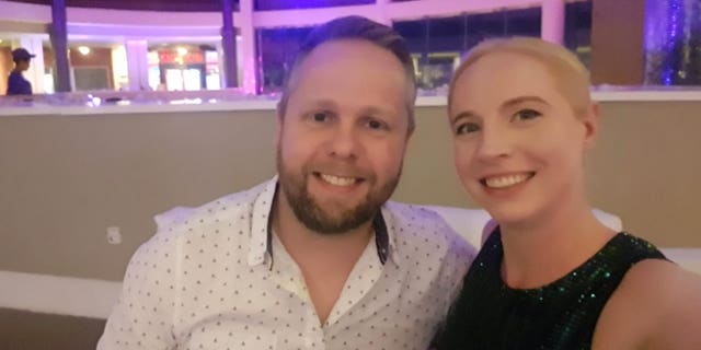 Ryan and Ani on their honeymoon in September 2019. The pair had been snorkeling when Ryan discovered the camera.