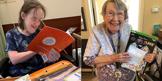Seniors at nursing homes react to getting gifts from Pennsylvania teen Hita Gupta.