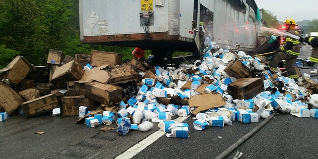 Tennessee troopers reported the fire destroyed a shipment of N95 coronavirus masks and other medical personal protective equipment according to the Smith County Insider news outlet.