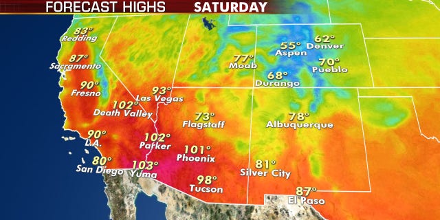 Record heat is possible across Southern California and the Southwest into the weekend.