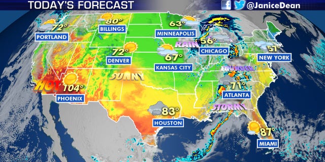 The threat for severe weather is forecast to continue across the Southeast on Wednesday.