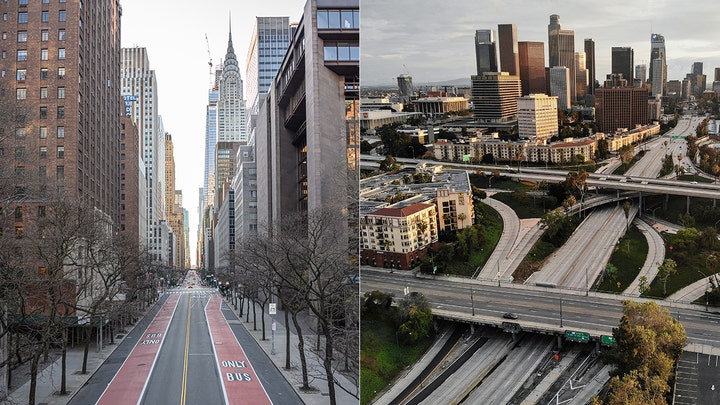 Coronavirus leaves California freeways empty, police warn of uptick in drivers speeding over 100 mph
