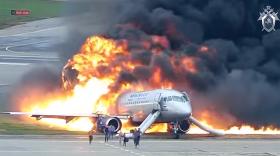 New footage shows fiery plane crash in Russia