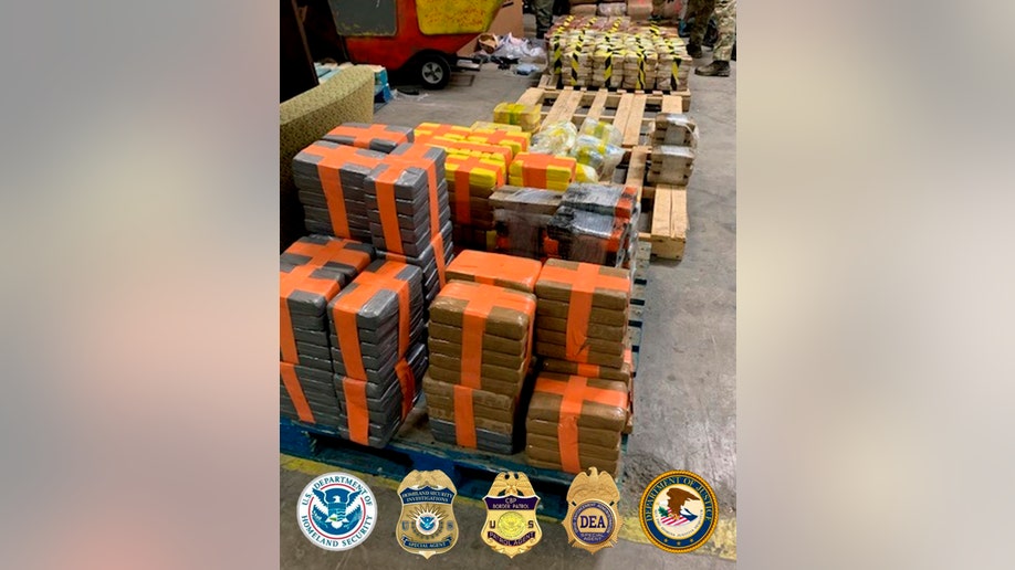 Drugs seized at the Mexico border