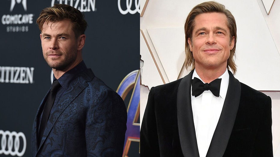 Chris Hemsworth Brasil Chris Hemsworth se encontra com Brad Pitt