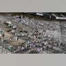 Portraits of fans of German Bundesliga soccer club Borussia Moenchengladbach are set on the supporter's tribune in the stadium in Moenchengladbach, Germany, April 16, 2020. 