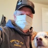 Veterans fighting the Cornovirus!! Master Sgt R.E. Wood and his dog Yukonjack Lawrence; Kansas