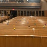 We asked our congregation to make a arts and craft project called a “Gods Eye” to symbolically represent them and their families while they have to stay at home during the shelter in place. We tape their God’s eye onto the pews and it helps us conduct online services with a skeleton crew. Pastor Chuck Johnson