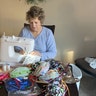 Picture of my wife a bit after 7am making masks for organizations around NH. She has made and delivered over 500 masks! Requests still coming in. We have a niece that has Covid-19. Please pray as she is the administrator of Hanover Hill Nursing Home that has its share. They have requested masks as well! Thanks Doug Manter.