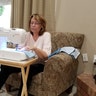 Here's my wife Barb Freestone in Chandler Az. Assembling and sewing face masks. She's provided about 150 masks for nurses, caregivers and care providers. Not enough has been said about those who help fill the gaps during this time of needed supplies. Thank you, Scott Freestone