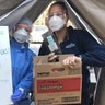 Photo from work at Contra costa regional medical center in the covid 19 testing tent! Girl scouts brought us coffee and cookies ♥️