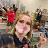 My daughter has been on the front lines making sure people get groceries, but as part of the awesome company Trader Joe's, they are also making sure the customer has something to smile about while social distancing - here are some photos that show some of the fun ways. I love how since they've started wearing masks, they make sure to make their eyes really stand out! Her name is Laurel Harmon, and they are truly making the customer experience in these trying times very positive.
