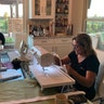 Greetings- Here is a pic of my wife Theresa sewing away in our dining room! She has sewn and donated hundreds of masks to our local community hospital, our Family Practice office and friends/family! My wife is a great person and a great American! Mark Backes