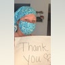 My sister, Christine Janos is an emergency room nurse at Baltimore Washington Medical Center in Glen Burnie Maryland. A member of her church made this mask and cap set for her. The picture is a heartfelt thank you
