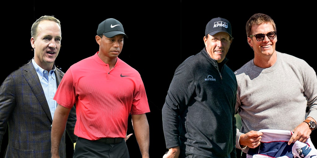 Tiger Woods Peyton Manning Team Up Against Phil Mickelson Tom Brady For Charity Golf Match Set For May 24 Fox News