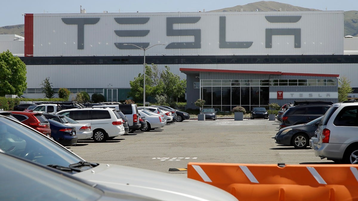 Tesla factory electric cars