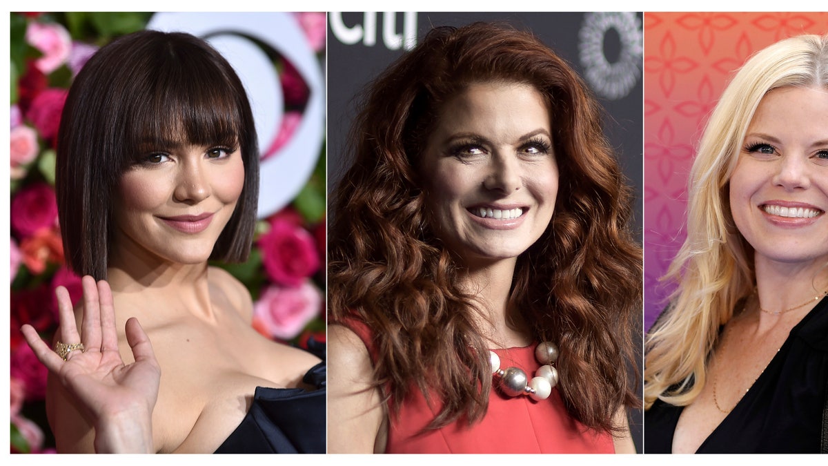 (From left) Katharine McPhee, Debra Messing, and Megan Hilty will reunite May 20 to present a stream of the one-night-only 2015 Broadway concert of the musical within the TV show 'Smash.'