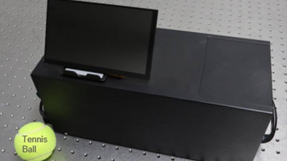 The portable fluorescence polarization analyzer combines a microfluidic device, an optical system, a liquid crystal, and an image sensor.