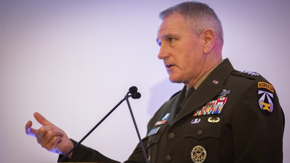 Gen. John M. Murray, Army Futures Command, Commanding General speaks at the International Armored Vehicles USA conference in Austin, Texas, June 25, 2019 - file photo.