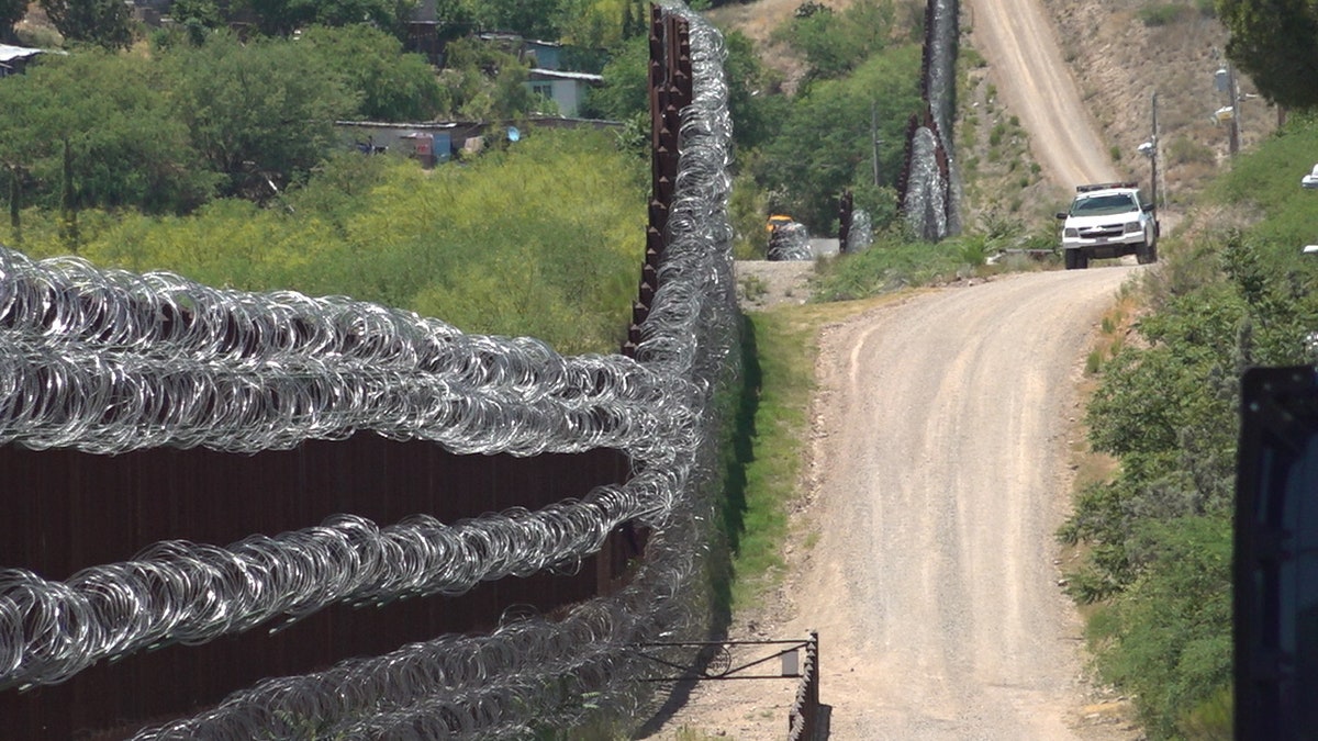 Border fence in Texas