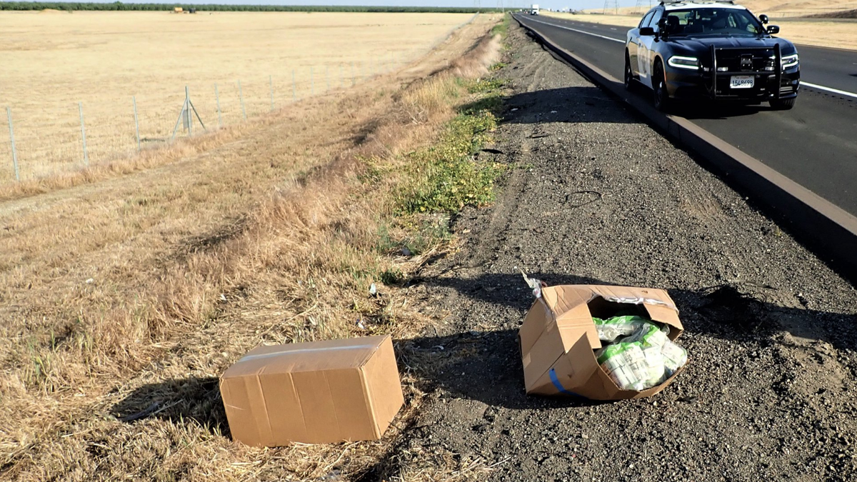 A suspect dropped nearly $1 million in cash on the side of the road during a police chase on Friday, according to the California Highway Patrol (CHP).
