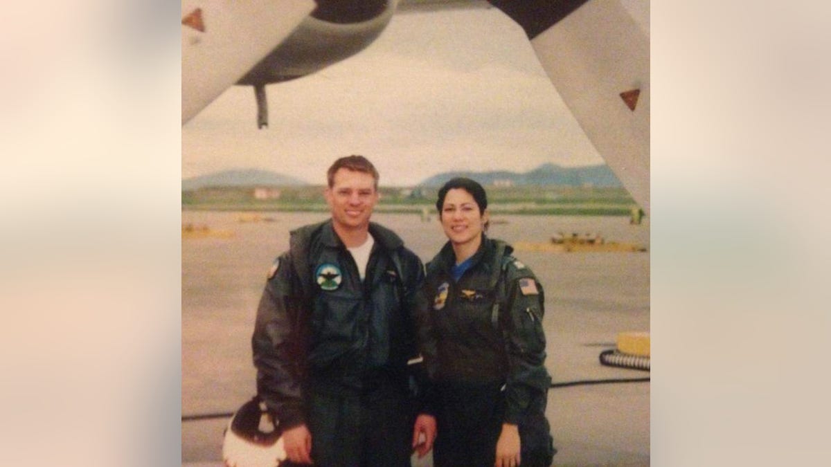 Second cousin once removed Chris and Angie Baker, U.S. Navy Lieutenants, 2003