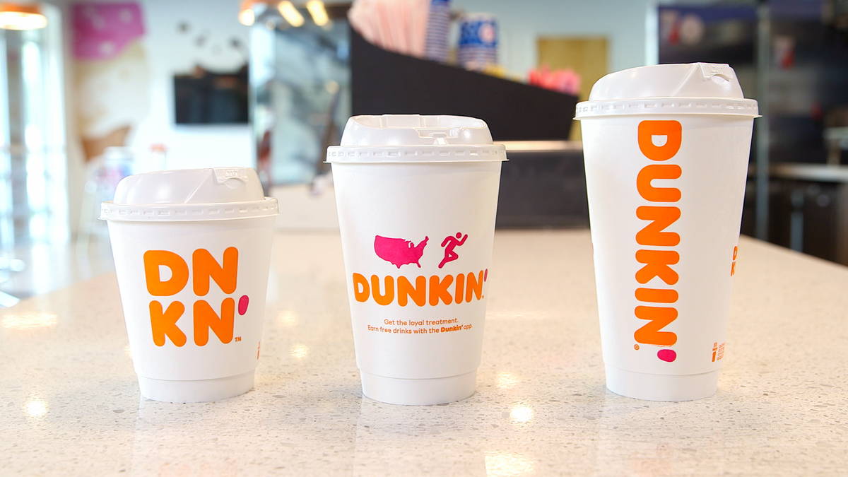 Dunkin' coffee shops now serving all hot drinks in paper cups, eliminating  foam