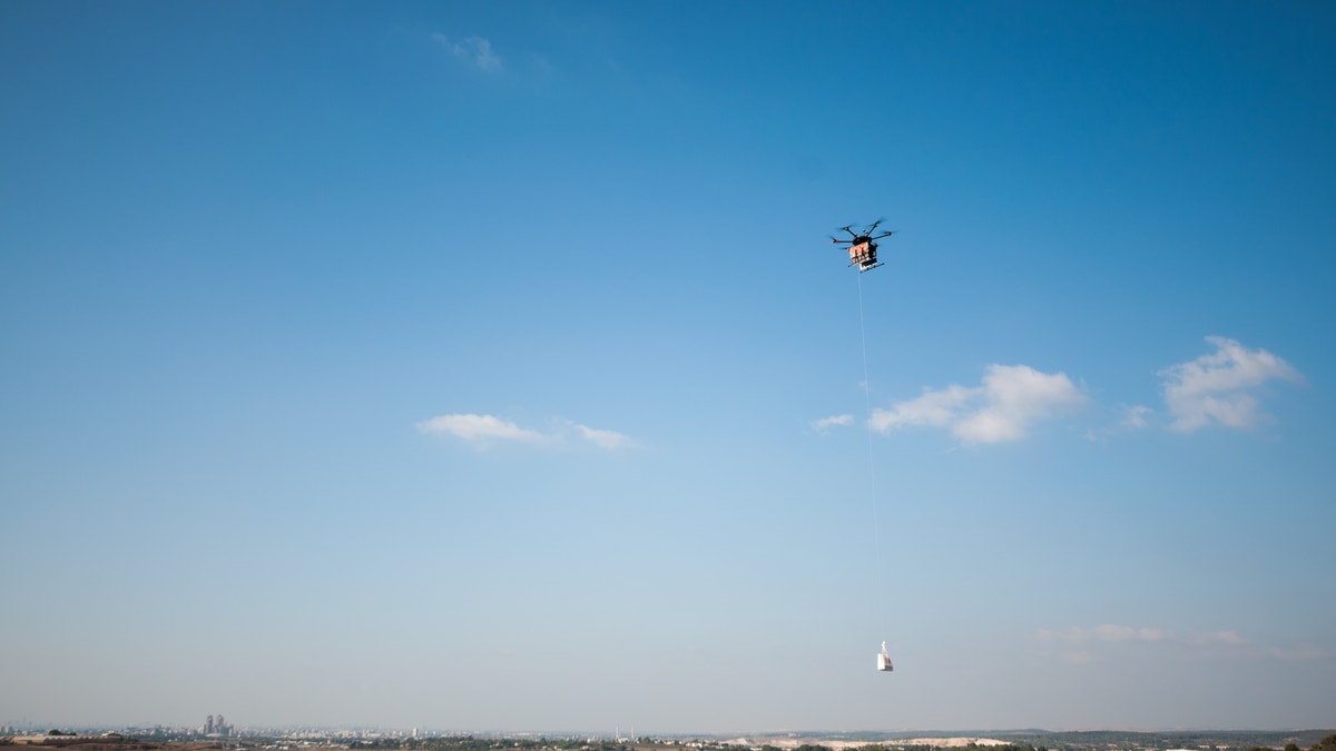 Flytrex drones, one of which is seen here, are taking part in the new program.