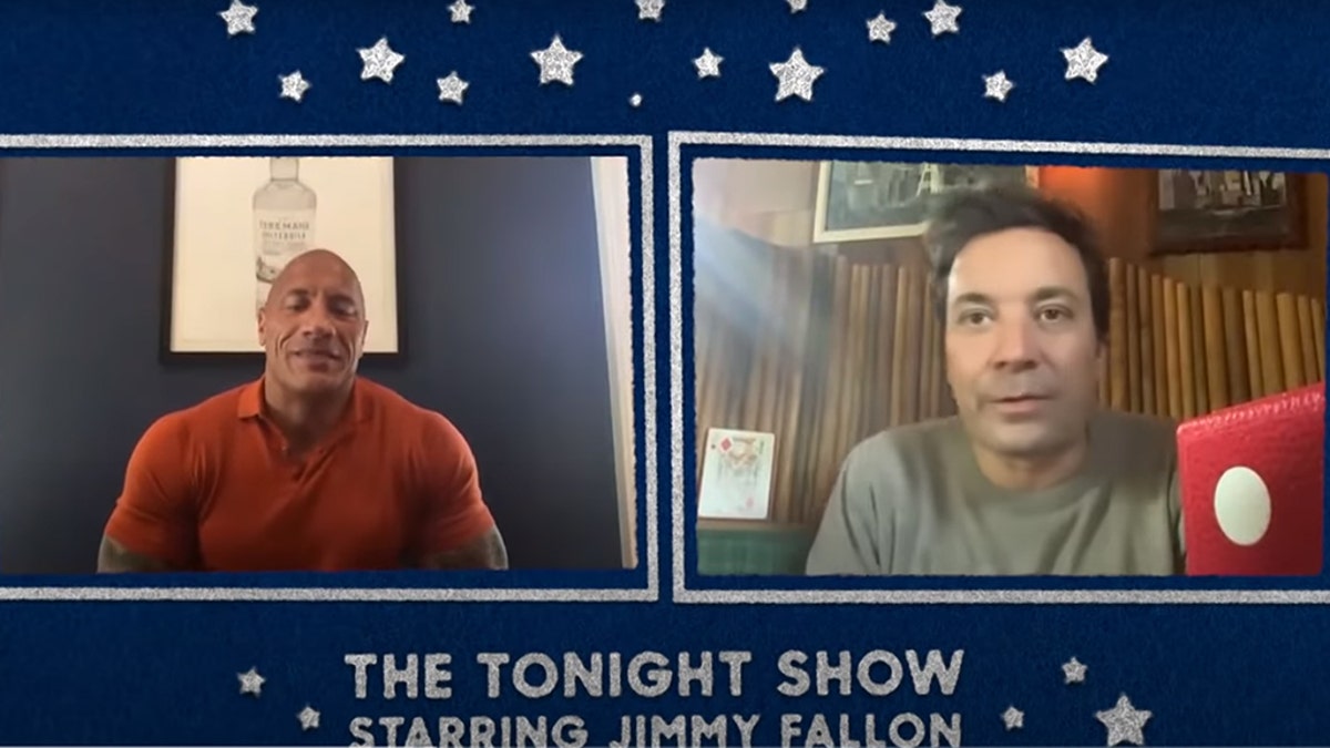 Dwayne "The Rock" Johnson chatted virtually with Jimmy Fallon.