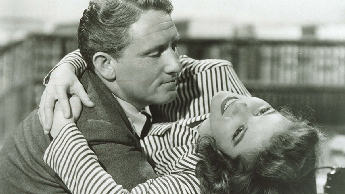 Katharine Hepburn and Spencer Tracy.