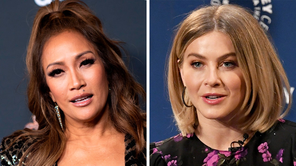 Carrie Ann Inaba (left) offered her support to Julianne Hough (right).