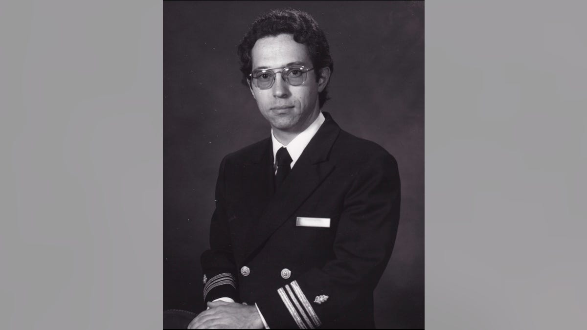 John Compagno, U.S. Navy commander in a photo from 1977