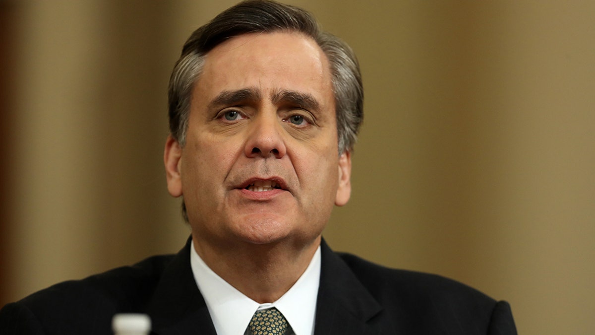 Constitutional scholar Jonathan Turley of George Washington University testifies before the House Judiciary Committee in the Longworth Building Office Building on Capitol Hill, December 4, 2019 in Washington, DC