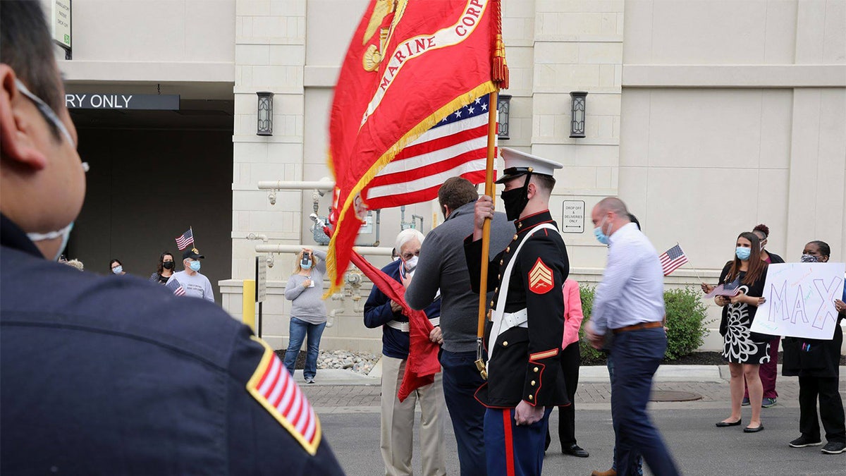 Max DeWeese, a 99-year-old Marine vet, wound up in the hospital and then a rehab facility after getting sick with COVID-19.
