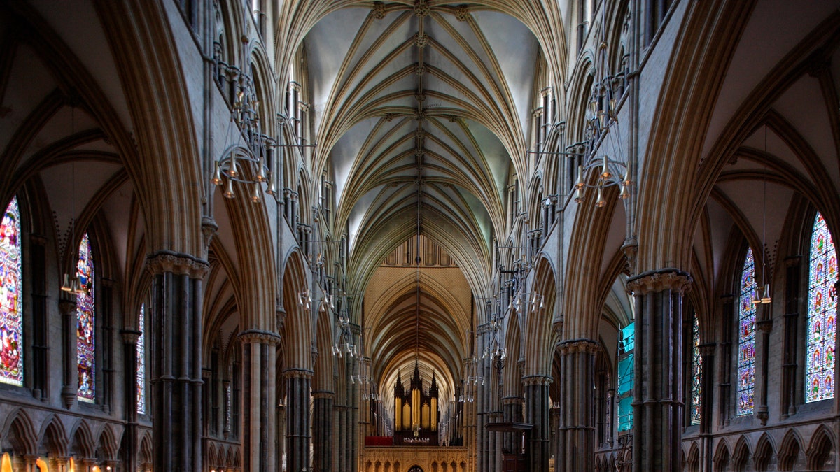 The three naves of Lincoln Cathedral, consecrated in 1092, English Gothic style, Lincoln, Lincolnshire, United Kingdom. (Photo by DeAgostini/Getty Images)