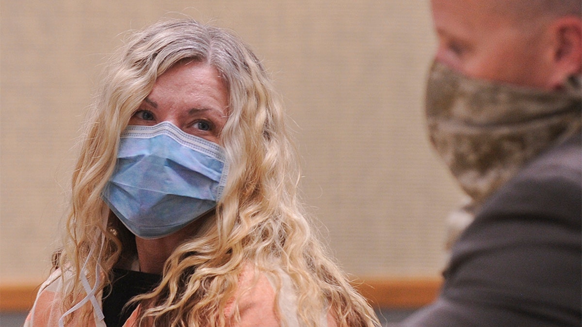 Lori Vallow appears in court for her second bond reduction hearing at the Madison County Magistrate Court in Rexburg, Idaho on Friday, May 1, 2020. Vallow's bond reduction request was denied by Judge Michelle Mallard. (John Roark/The Idaho Post-Register via AP)