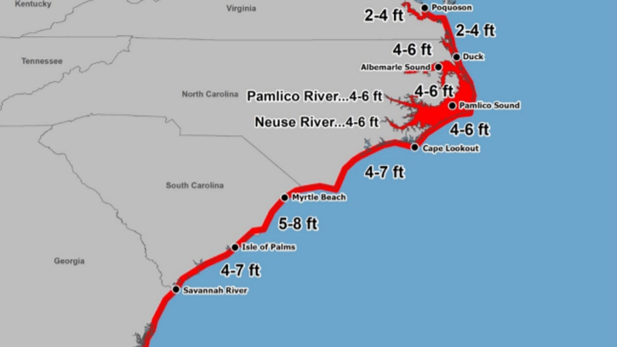 A new graphic of storm surge inundation values will accompany hurricane forecasts in 2020.