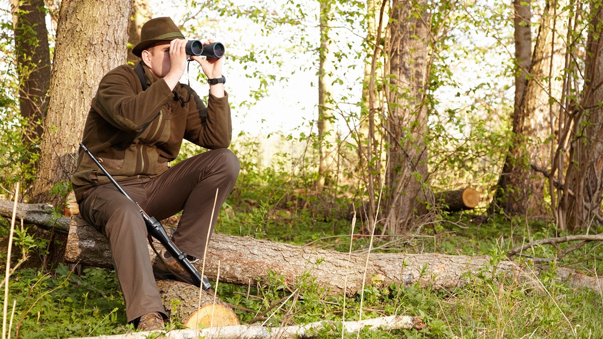 park ranger in woods