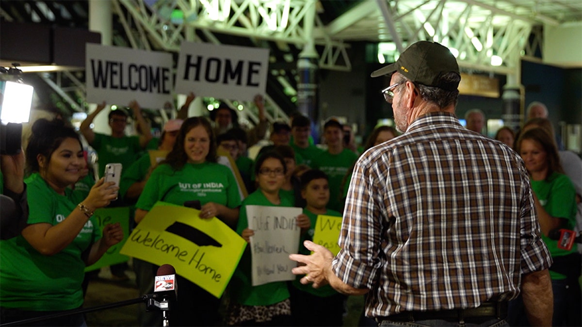 Pastor Bryan Nerren of Shelbyville, Tenn., was reunited with his family Tuesday after being detained in India for more than seven months.