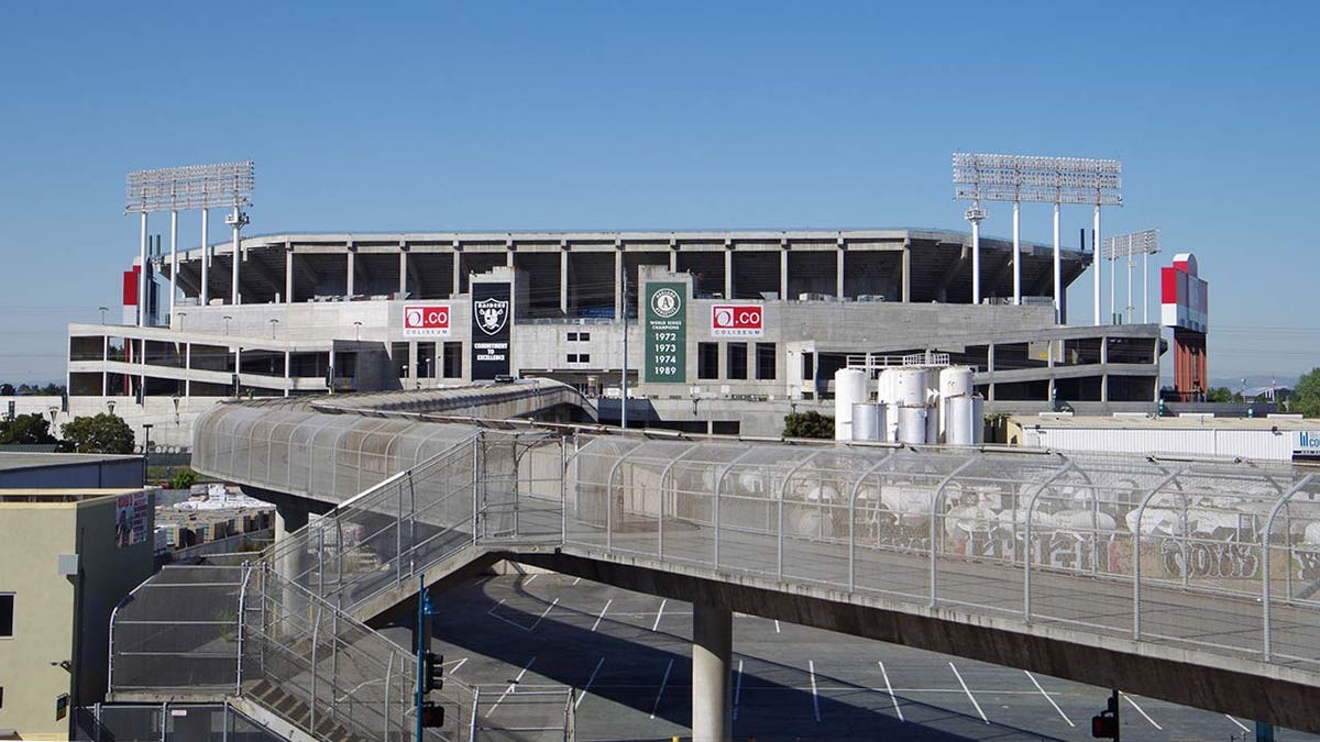 The Oakland Coliseum, home of MLB's Oakland A's, has been used as a vaccination site.