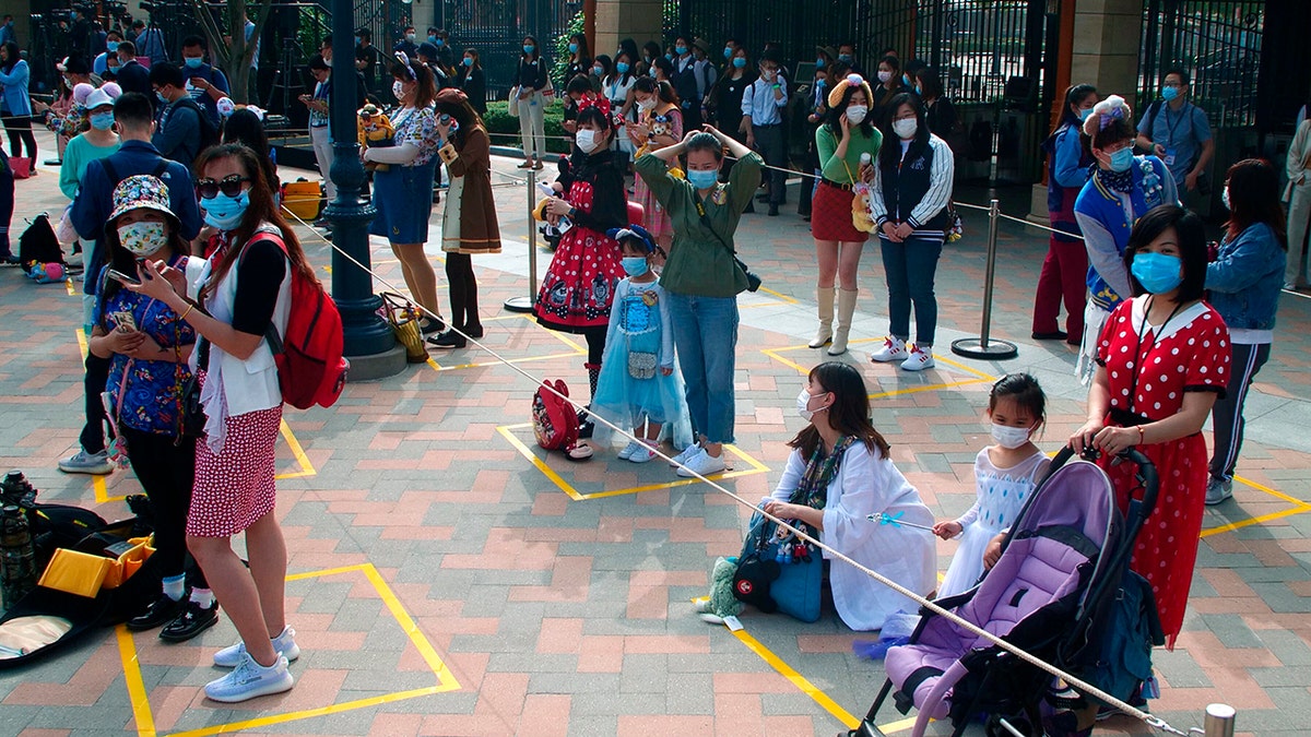 As part of the park's current health and safety protocol, visitors are being instructed on where to wait at entrances to rides, attractions and the park itself.