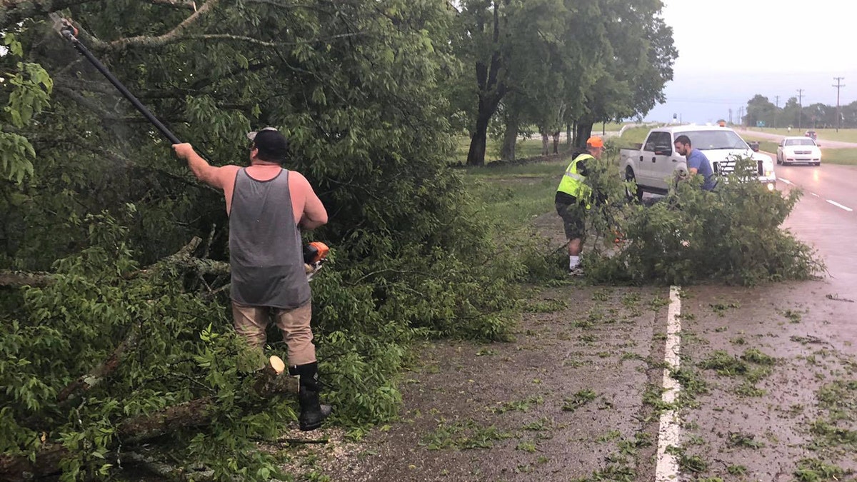 Damage was reported across Nashville after a derecho slammed the region on Sunday.