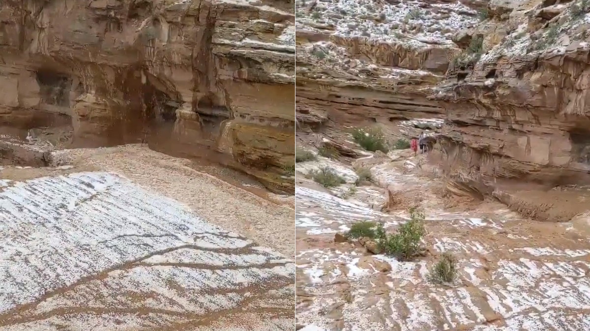 Flooding hit Little Wild Horse Canyon on Monday after an an isolated thunderstorm storm crossed nearby Goblin Valley State Park, sweeping a family down a narrow slot canyon and killing two sisters.